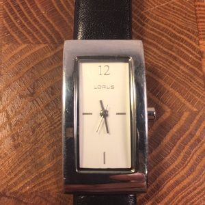 Lorus watch w/leather band